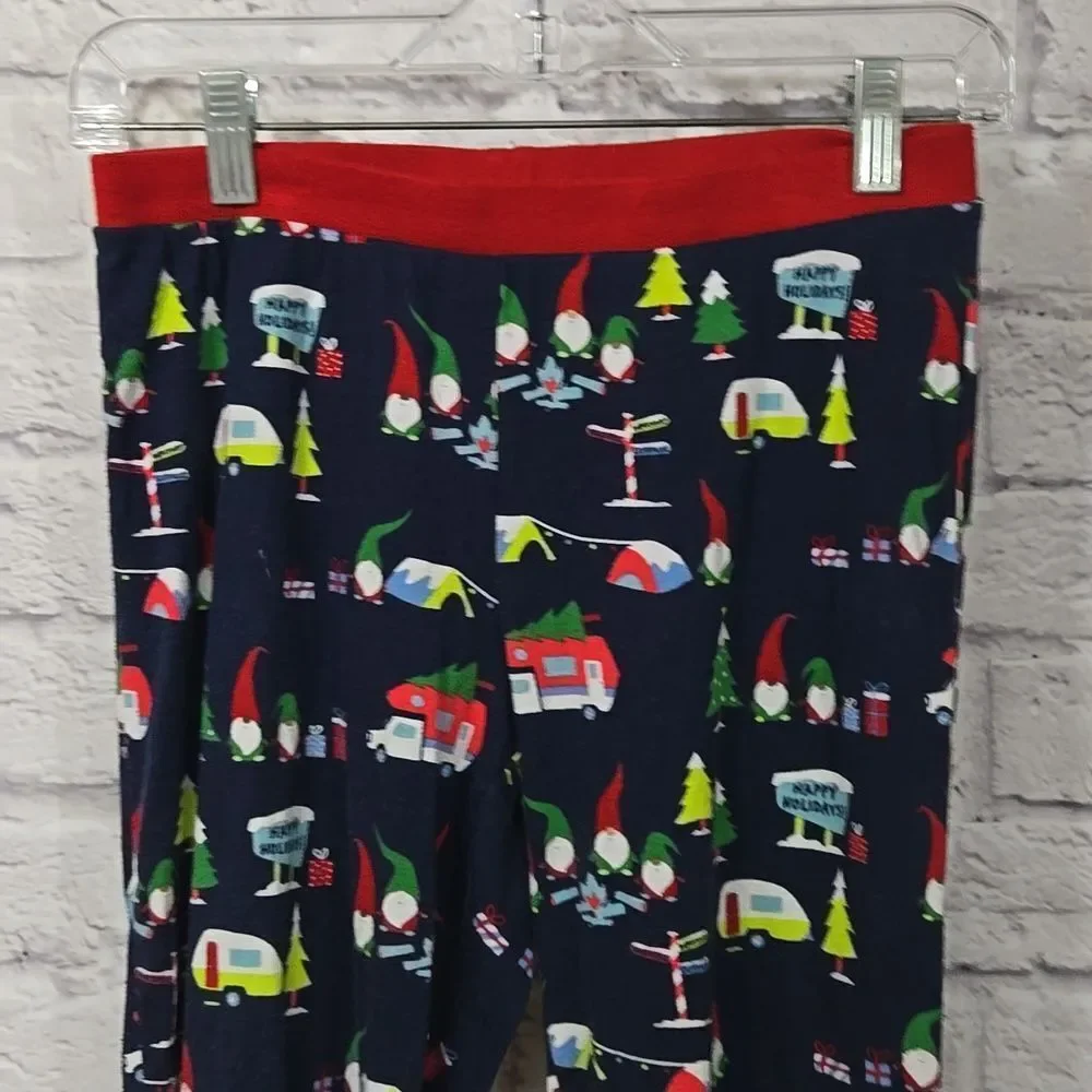 Camping Gnomes Christmas Pajama Set Women S RV Camper Holiday PJs 2pc Cozy Sleep
